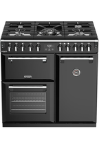Piano de cuisson STOVES RICHMOND DELUXE 90CM GAZ NOIR BRILLANT - PRICHDX90DFBL